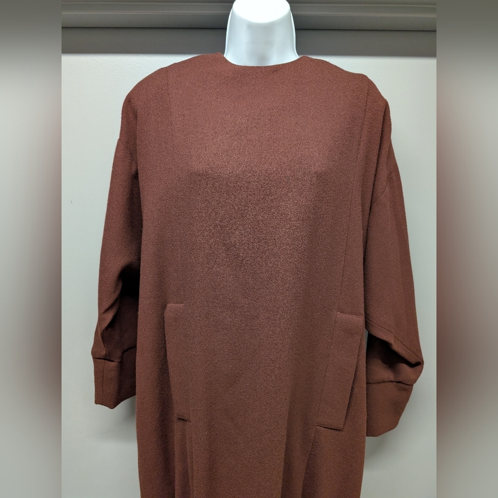 Chetta B Made In USA Elegant Brown Sweater Dress - Picture 2 of 6